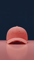 Living Coral Script Baseball Cap